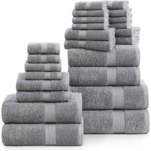 24 Piece Bathroom Towel Set